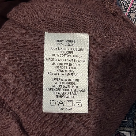 Harlow purple geometrical patterned asymmetrical beach dress - Picture 8 of 9